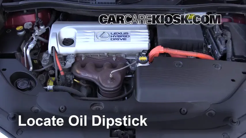 2010 Lexus HS250h Premium 2.4L 4 Cyl. Oil Check Oil Level